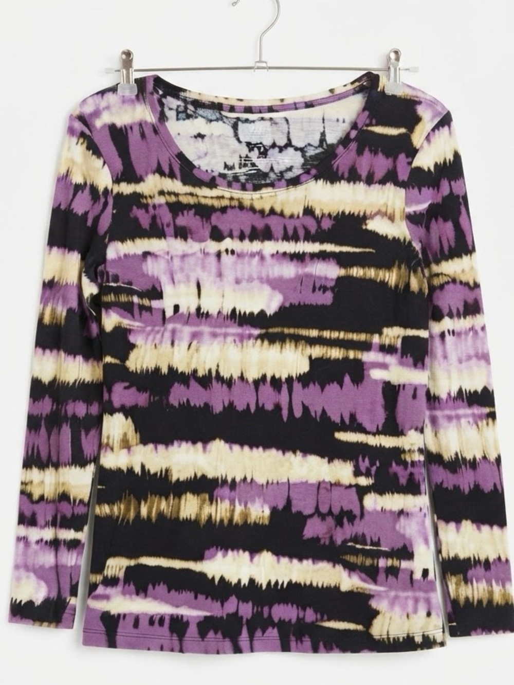 Women’s tops - Daisy Fuentes Striped shirt - Long Sleeve Tee size Large